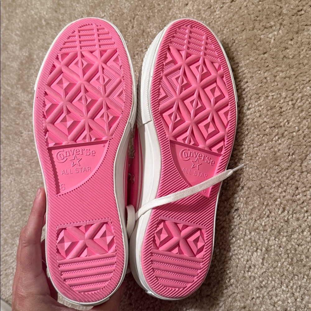 Converse Chuck Taylor Lift Platform varsity High Top shoes Oops Pink size 8 - Picture 9 of 10